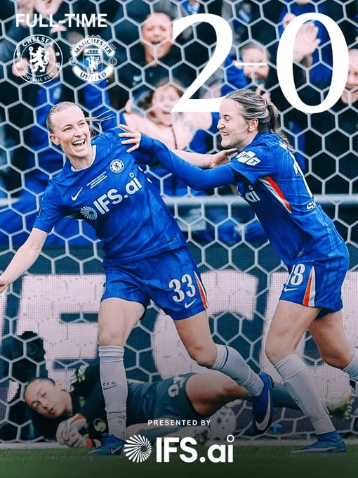 1xBET中国官方网站-切尔西女足2-0曼联女足:詹姆斯爆射;蝉联女足联赛杯冠军